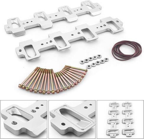 Dyno Racing Rectangle Intake Manifold Adapter Plates Kit 551316 Compatible with LS1 Cathedral Port Cylinder Head to LS3 LSA ZL1 CTS-V in Saudi Arabia