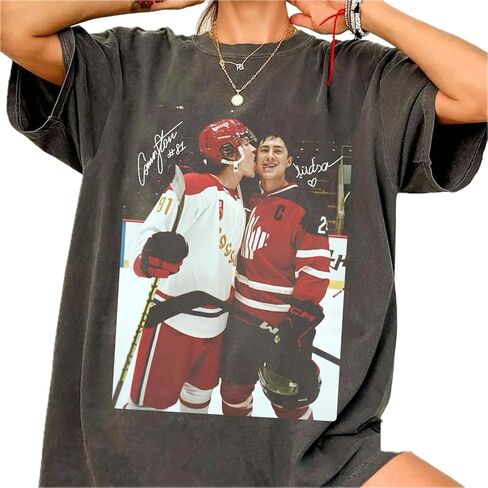 Comfort Colors® Hollanov Heated Rivalry Shirt, Hockey Romance Inspired Unisex Graphic Tee Pepper in Kuwait