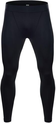 Men's Compression Sports Pants Fast Drying Fitness Sports Pants Running Tight Pants Training Tight Pants Black red Gray line in Saudi Arabia
