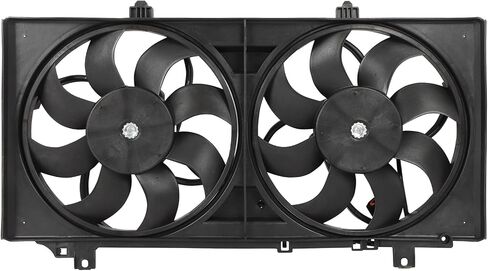 Radiator Cooling Fan Assembly Compatible with 2010-2011 for Chevrolet for Camaro 6.2L 2010-2011 for Chevrolet for Camaro 3.6L, Black Radiator Fan Direct Fit Replacement for Engine Cooling Fan in Saudi Arabia