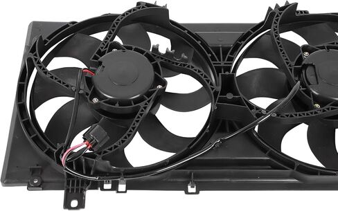 Radiator Cooling Fan Assembly Compatible with 2010-2011 for Chevrolet for Camaro 6.2L 2010-2011 for Chevrolet for Camaro 3.6L, Black Radiator Fan Direct Fit Replacement for Engine Cooling Fan in Saudi Arabia
