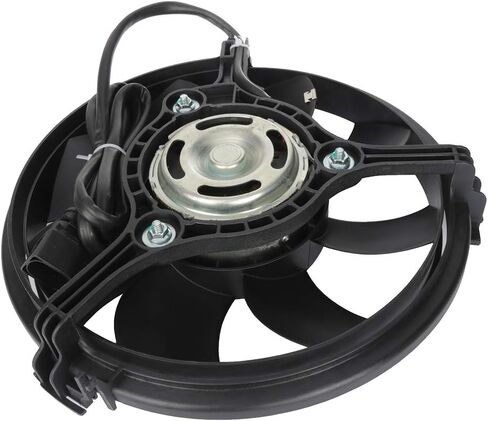 Cooling Fan Assembly Compatible with 2000-2004 for Audi for A6 Quattro 2.7L 1996-2000 for Audi for A4 2.8L, Black Radiator Fan Direct Fit Replacement for Engine Cooling Fan in Saudi Arabia