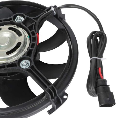 Cooling Fan Assembly Compatible with 2000-2004 for Audi for A6 Quattro 2.7L 1996-2000 for Audi for A4 2.8L, Black Radiator Fan Direct Fit Replacement for Engine Cooling Fan in Saudi Arabia