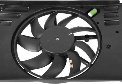 2.4L Radiator Cooling Fan Assembly Compatible with 2015-2018 for Jeep for Renegade for Ram for ProMaster City 2016-2018 for Fiat for 500X, Black Radiator Fan Replacement for Engine Cooling Fan in Saudi Arabia