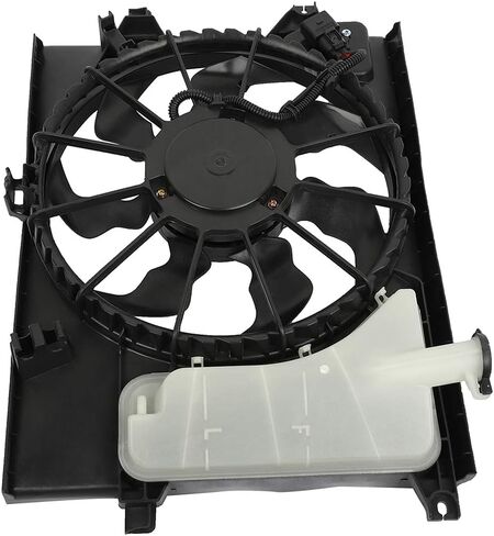 Radiator Cooling Fan Assembly Compatible with 2012-2019 for Kia for Soul 2.0L 2012-2019 for Kia for Soul 1.6L, Black Radiator Fan Direct Fit Replacement for Engine Cooling Fan in Saudi Arabia