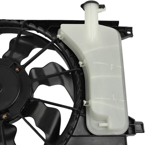 Radiator Cooling Fan Assembly Compatible with 2012-2019 for Kia for Soul 2.0L 2012-2019 for Kia for Soul 1.6L, Black Radiator Fan Direct Fit Replacement for Engine Cooling Fan in Saudi Arabia
