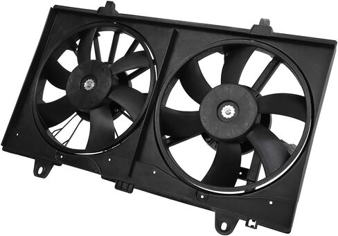 Radiator Cooling Fan Assembly Compatible with 2007-2012 for Nissan for Sentra 2.0L, Black Radiator Fan Direct Fit Replacement for Engine Cooling Fan in Saudi Arabia