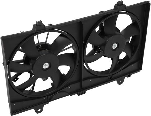 Radiator Cooling Fan Assembly Compatible with 2007-2012 for Nissan for Sentra 2.0L, Black Radiator Fan Direct Fit Replacement for Engine Cooling Fan in Saudi Arabia