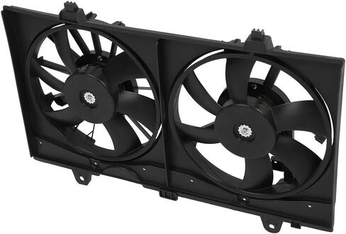 Radiator Cooling Fan Assembly Compatible with 2007-2012 for Nissan for Sentra 2.0L, Black Radiator Fan Direct Fit Replacement for Engine Cooling Fan in Saudi Arabia