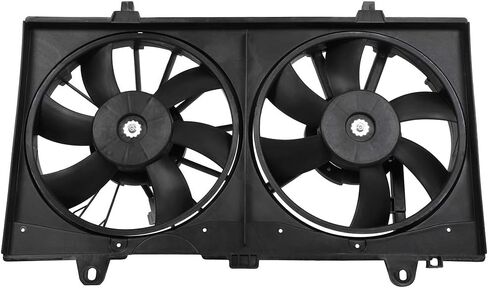 Radiator Cooling Fan Assembly Compatible with 2007-2012 for Nissan for Sentra 2.0L, Black Radiator Fan Direct Fit Replacement for Engine Cooling Fan in Saudi Arabia