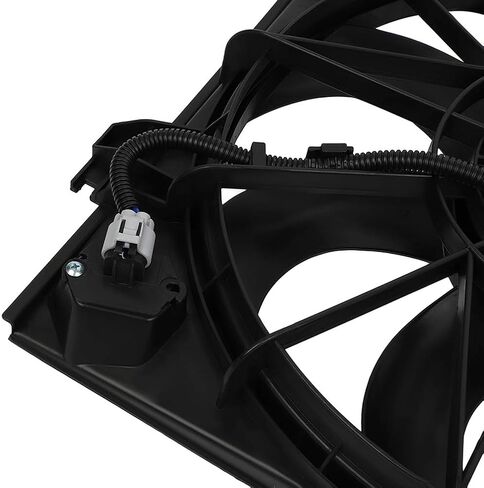 Radiator Cooling Fan Assembly Compatible with 2005-2010 for Kia for Sportage 2.7L 2005-2009 for Hyundai for Tucson 2.7L, Black Radiator Fan Direct Fit Replacement for Engine Cooling Fan in Saudi Arabia