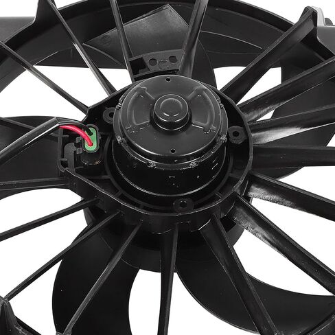 Cooling Fan Assembly Compatible with 2004-2006 for Dodge for Ram 1500 8.3L 2003-2007 for Dodge for Ram 2500 5.7L, Black Radiator Fan Direct Fit Replacement for Engine Cooling Fan in Saudi Arabia