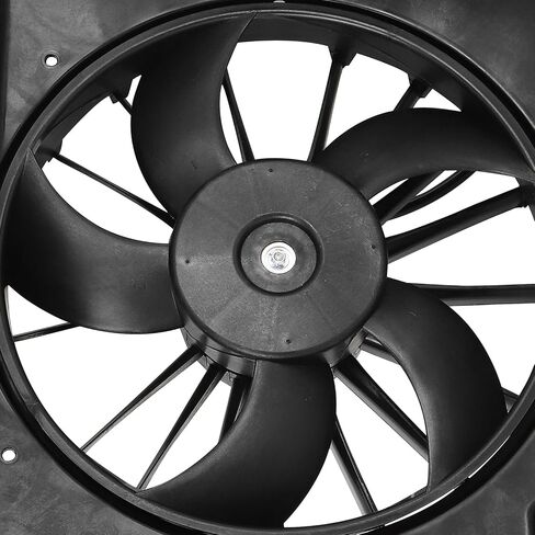Cooling Fan Assembly Compatible with 2004-2006 for Dodge for Ram 1500 8.3L 2003-2007 for Dodge for Ram 2500 5.7L, Black Radiator Fan Direct Fit Replacement for Engine Cooling Fan in Saudi Arabia