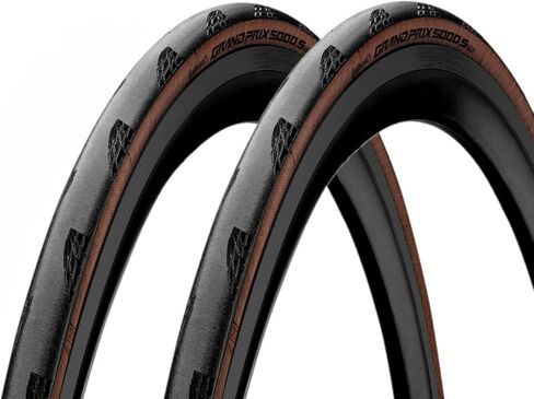 Continental Grand Prix 5000 S TR 700x28 Black/Transparent - Tubeless Ready - Pack of 2 Tires in Kuwait