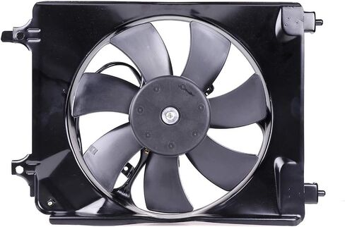 Radiator Cooling Fan Assembly Compatible with 2006-2011 for Honda for Civic 1.8L 2006-2011 for Honda for Civic 2.0L, Black Radiator Fan Direct Fit Replacement for Engine Cooling Fan in Saudi Arabia