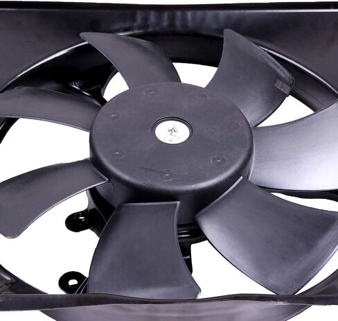 Radiator Cooling Fan Assembly Compatible with 2006-2011 for Honda for Civic 1.8L 2006-2011 for Honda for Civic 2.0L, Black Radiator Fan Direct Fit Replacement for Engine Cooling Fan in Saudi Arabia