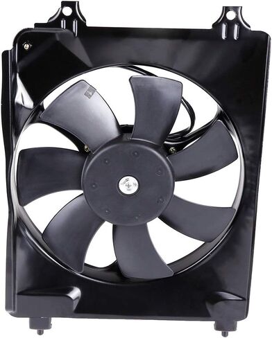 Radiator Cooling Fan Assembly Compatible with 2006-2011 for Honda for Civic 1.8L 2006-2011 for Honda for Civic 2.0L, Black Radiator Fan Direct Fit Replacement for Engine Cooling Fan in Saudi Arabia