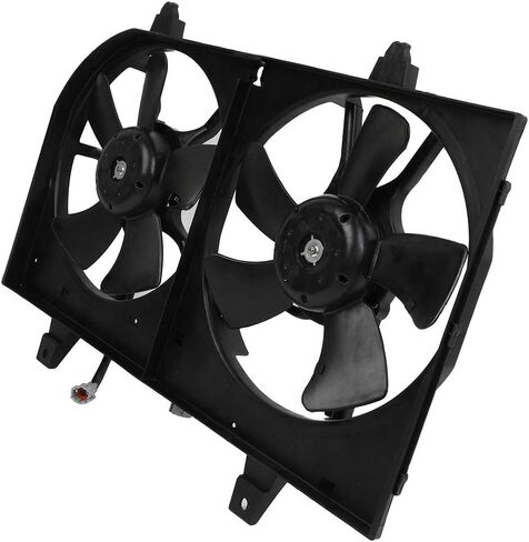 Radiator Cooling Fan Assembly Compatible with 2002-2004 for INFINITI for I35 3.5L, Black Radiator Fan Direct Fit Replacement for Engine Cooling Fan in Saudi Arabia