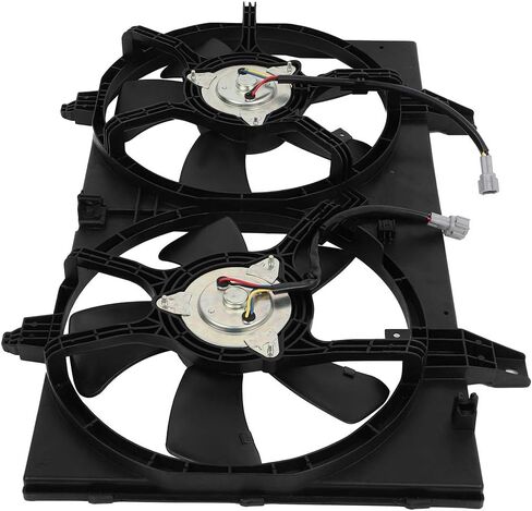 Radiator Cooling Fan Assembly Compatible with 2002-2004 for INFINITI for I35 3.5L, Black Radiator Fan Direct Fit Replacement for Engine Cooling Fan in Saudi Arabia