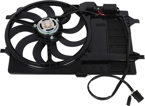 Radiator Cooling Fan Assembly Compatible with 2002-2003 for Mini for Cooper 1.6L, Black Radiator Fan Direct Fit Replacement for Engine Cooling Fan in Saudi Arabia