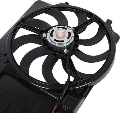 Radiator Cooling Fan Assembly Compatible with 2002-2003 for Mini for Cooper 1.6L, Black Radiator Fan Direct Fit Replacement for Engine Cooling Fan in Saudi Arabia