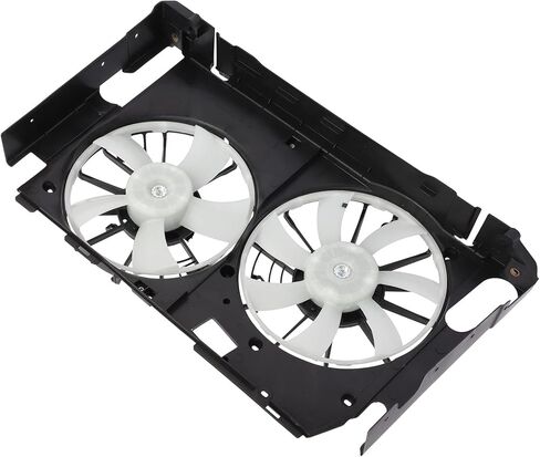 Radiator Cooling Fan Assembly Compatible with 2009-2012 for Toyota for RAV4 2.5L 2006-2008 for Toyota for RAV4 2.4L, Black&White Radiator Fan Direct Fit Replacement for Engine Cooling Fan in Saudi Arabia
