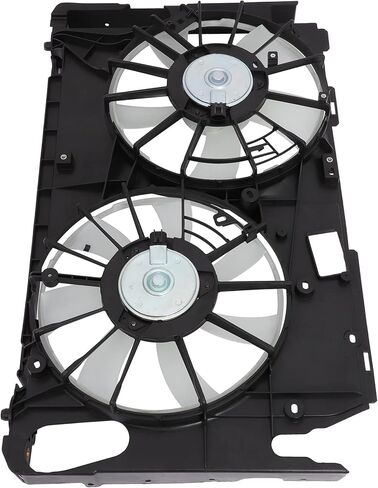 Radiator Cooling Fan Assembly Compatible with 2009-2012 for Toyota for RAV4 2.5L 2006-2008 for Toyota for RAV4 2.4L, Black&White Radiator Fan Direct Fit Replacement for Engine Cooling Fan in Saudi Arabia