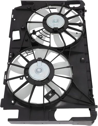 Radiator Cooling Fan Assembly Compatible with 2009-2012 for Toyota for RAV4 2.5L 2006-2008 for Toyota for RAV4 2.4L, Black&White Radiator Fan Direct Fit Replacement for Engine Cooling Fan in Saudi Arabia