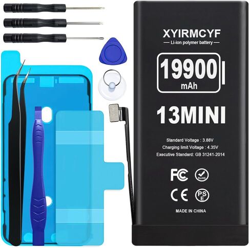 9500mAh Super Capacity Battery Compatible with iPhone XR, 0 Cycle Li-Polymer Replacement Battery for iPhone XR, with Professional Repair Tool Kit in Kuwait