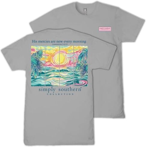 Simply Southern His Mercies are New Every Morning - Sun - Ocean - Youth T-Shirt in Saudi Arabia