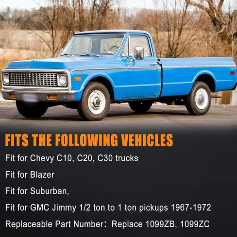 مجموعة دعامات الرادياتير المكونة من 4 قطع أساسية مناسبة لشاحنة Chevy GMC C10 C20 C30 1967-1972 استبدال 1099ZB,1099ZC in Saudi Arabia