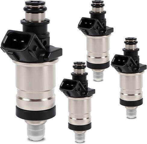 مجموعة حاقن الوقود من 4 قطع متوافقة مع Honda Accord 2.3L 1998-2002 Civic 1.6L CR-V 2.0L Odyssey Civic del Sol لاستبدال Acura Integra 1.8L 1996-2001 CL 1999 استبدال 06164-P2J-000 in Saudi Arabia