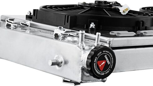 3-ROW Aluminum Radiator Shroud Fan Relay Compatible With 2005-2006 Pontiac GTO 6.0L V8 LS2 in Kuwait