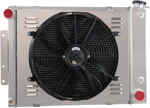 3 Row Aluminum Radiator Shroud Fan Relay Compatible With 1967-1969 1968 Chevy Camaro SS Z28/Pontiac Firebird in Kuwait