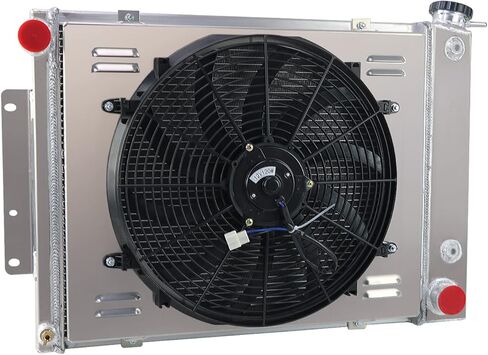 3 Row Aluminum Radiator Shroud Fan Relay Compatible With 1967-1969 1968 Chevy Camaro SS Z28/Pontiac Firebird in Kuwait
