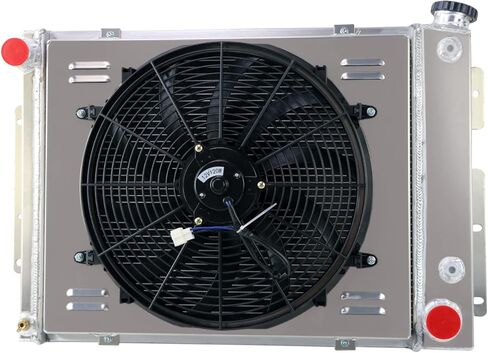 3 Row Aluminum Radiator Shroud Fan Relay Compatible With 1967-1969 1968 Chevy Camaro SS Z28/Pontiac Firebird in Kuwait