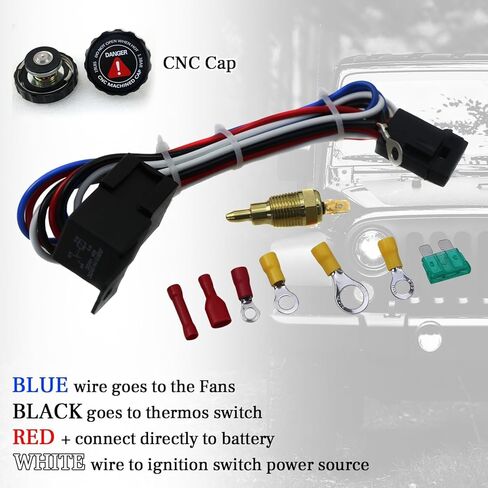 3 Row Radiator Shroud Fan Relay Compatible With 1955-1959 1956 1957 Chevy Truck 3100 3200 3400 3500 3600 3800 3.8L 4.3L 4.6L 5.3L 5.7L l6 V8 in Kuwait