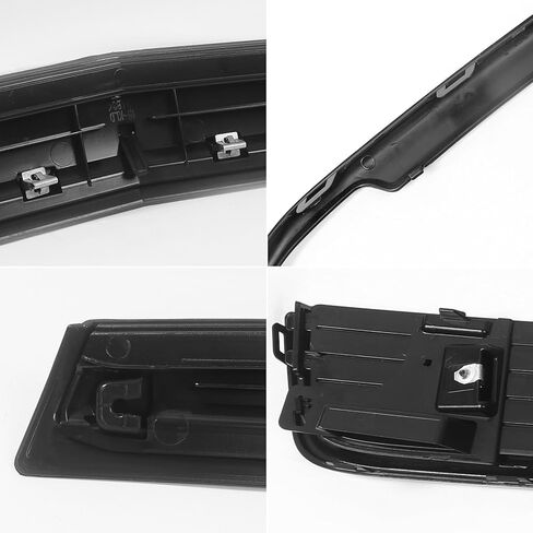 JOLONG Front Upper Grille W/O Camera Stand & Lower Grill & Hood Molding & Fog Light Trims for Cadillac Escalade 2015-2020 Replacement for 84661791 (Black) in Saudi Arabia