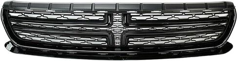 Bumper Grille ABS Compatible with 2015 2016 2017 2018 D0dge Charger R/T,SE,SXT Vivid Black Front Upper Grill in Saudi Arabia