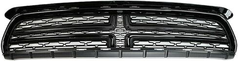 Bumper Grille ABS Compatible with 2015 2016 2017 2018 D0dge Charger R/T,SE,SXT Vivid Black Front Upper Grill in Saudi Arabia