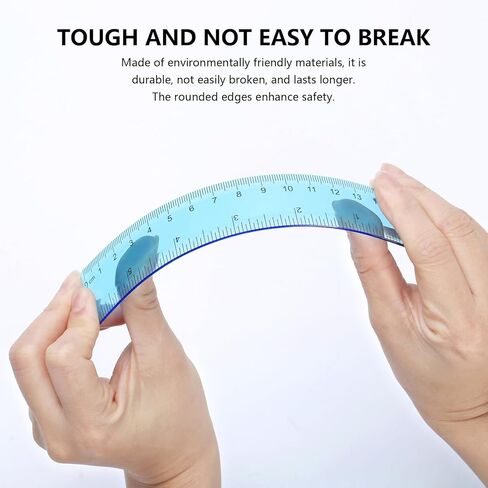 14 Pack Assorted Color Clear Rulers 6 inch Small Rulers, Transparent Metric Ruler Set with Inches and Centimeters for DIY Crafts Classroom School Home Office Supplies in Saudi Arabia