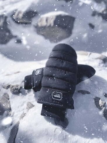 Watson Gloves Sustainable Winter Puffer Mitt for Women - Warm & Cozy, Snug Fitting Acrylic Knit Wrist, Taslon Back & Palm in Saudi Arabia
