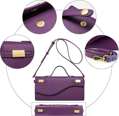 JBRUN Evening Clutch Purses for Women PU Leather Shoulder Handbags Crossbody Bags in Saudi Arabia
