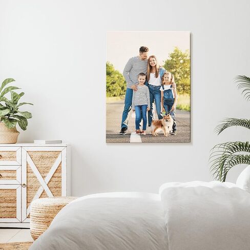 Custom Canvas Prints with Your Photos - Personalized Pictures Print, Wall Art Poster Customized Prints Photo Gifts, Canvas Printing for Wedding, Family, Baby, Pets, Home Office Decor (Framed, 14x11) in Saudi Arabia