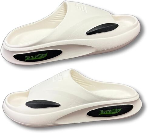 FERMALIFE Cloud Slides for Men and Women, Platform Slides Slippers, Non-Slip Quick Drying Soft Lightweight Shower Shoes, Thick Sole Open Toe Slides Sandals for Indoor & Outdoor in Saudi Arabia