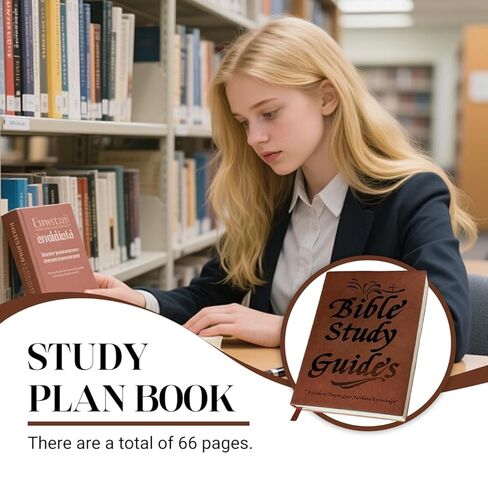 دليل دراسة الكتاب المقدس مكون من 66 صفحة، دفتر ملاحظات للنمو الروحي للمبتدئين، مجلة تعبدية للإيمان الديني، دفتر ملاحظات ومذكرات دراسية in Saudi Arabia