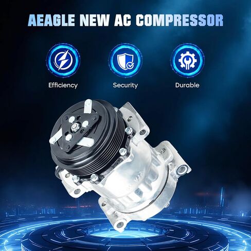 Air Conditioner AC Compressor for 1996-2005 Chevrolet Blazer Express 1500 2500 3500 S10 4.3 5.0 5.7 6.5 7.4, for 1996-2004 GMC Jimmy Savana 1500 2500 3500 Sonoma, for Oldsmobile Bravada/Isuzu Hombre in Saudi Arabia