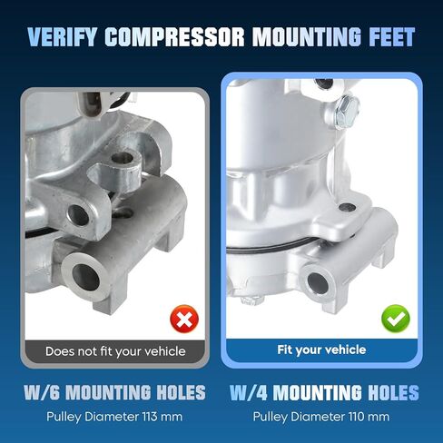 Air Conditioner AC Compressor for 1996-2005 Chevrolet Blazer Express 1500 2500 3500 S10 4.3 5.0 5.7 6.5 7.4, for 1996-2004 GMC Jimmy Savana 1500 2500 3500 Sonoma, for Oldsmobile Bravada/Isuzu Hombre in Saudi Arabia