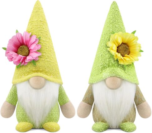 مجموعة Gehydy مكونة من قطعتين من تماثيل الربيع لتزيين عيد الفصح والصيف وعباد الشمس وديكور يدوي للمنزل والمطبخ وصينية متدرجة in Kuwait