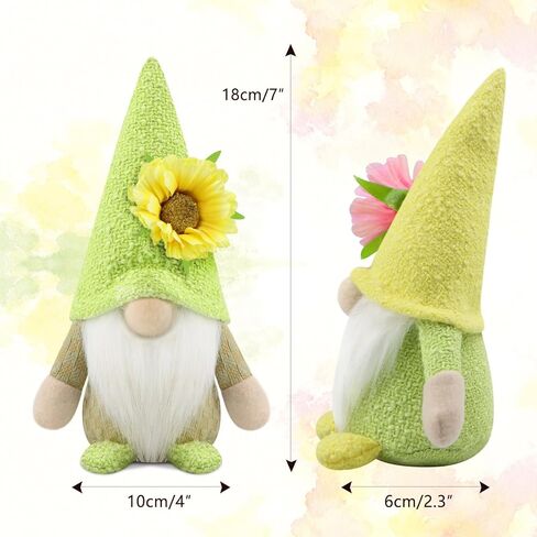 مجموعة Gehydy مكونة من قطعتين من تماثيل الربيع لتزيين عيد الفصح والصيف وعباد الشمس وديكور يدوي للمنزل والمطبخ وصينية متدرجة in Kuwait